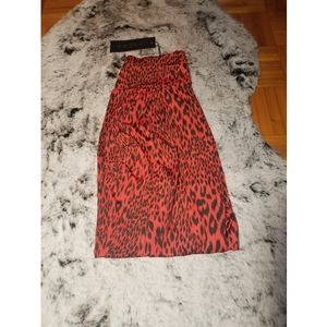Red & Black Leopard Leggings